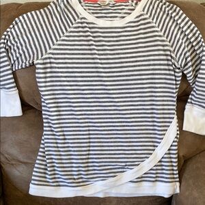 Christopher & Banks Black and White Striped Tunic